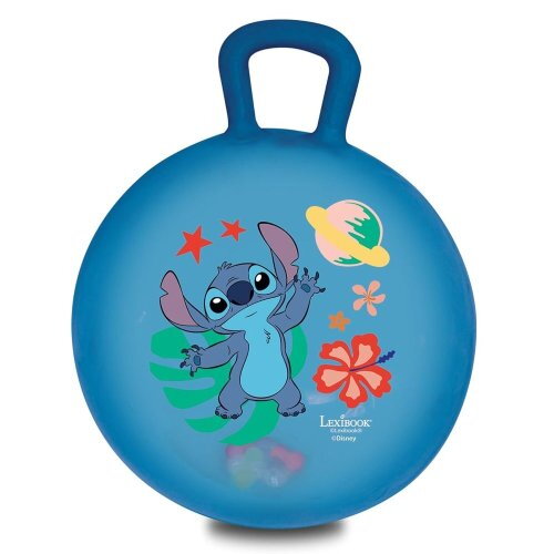 Disney Stitch Nafukovacia skákacia lopta so svetelnými efektmi 45 cm tmavomodrá