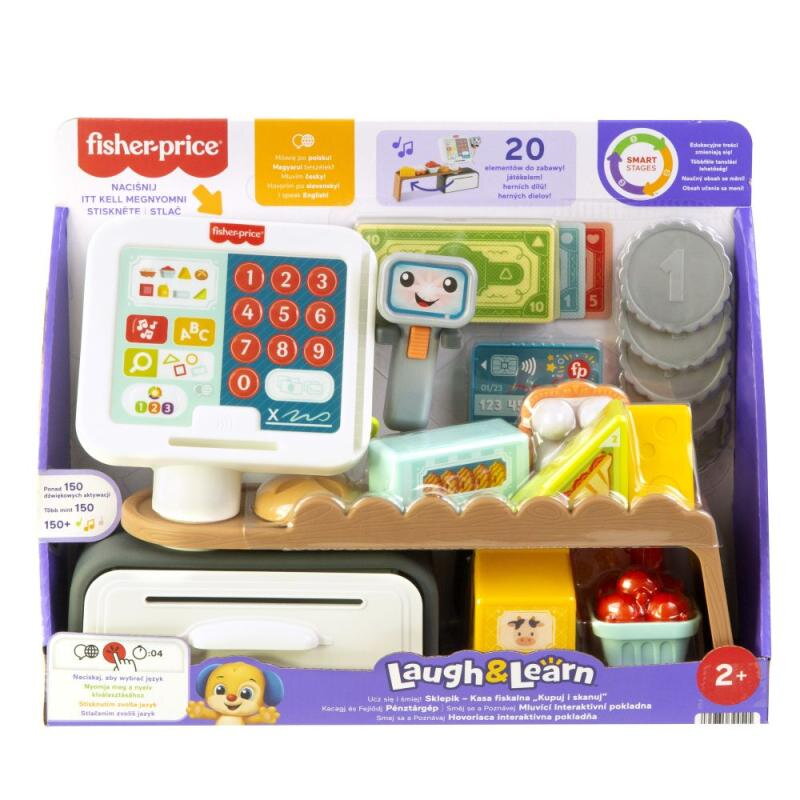 Fisher Price hovoriaca interaktivna pokladňa CZ/SK/ENG/HU/PL