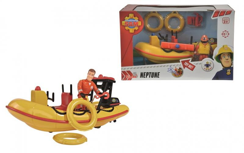Simba Požiarnik Sam Záchranný čln Neptún 20 cm