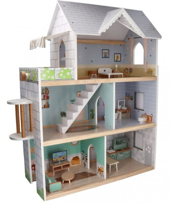Adam Toys Veľký drevený domček pre bábiky Adam Toys Veľký drevený domček pre bábiky