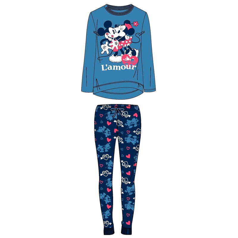 Disney Minnie a Mickey pyžamo s dlhým rukávom Disney Minnie a Mickey pyžamo s dlhým rukávom