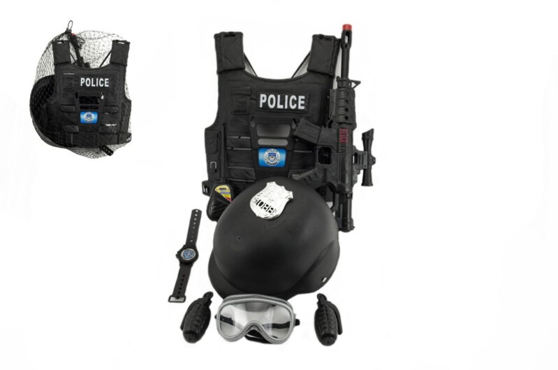 Teddies Sada Policajná Vesta S Pištolou A Doplnkami Teddies Sada Policajná Vesta S Pištolou A Doplnkami