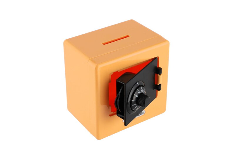 Teddies Pokladnička trezor/sejf plast 9x9cm