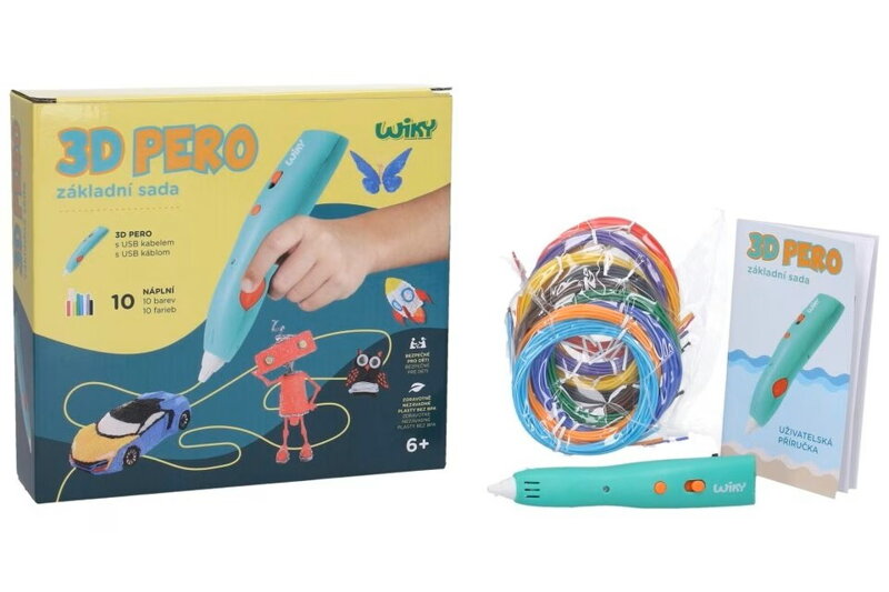 Pero 3D základná sada+10náplní,10šablón Pero 3D základná sada+10náplní,10šablón