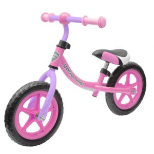 Baby Mix Detské odrážadlo bicykel TWIST ružovo-fialové