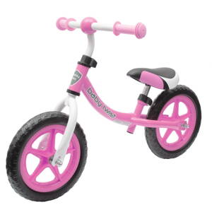 Baby Mix Detské odrážadlo bicykel TWIST ružové