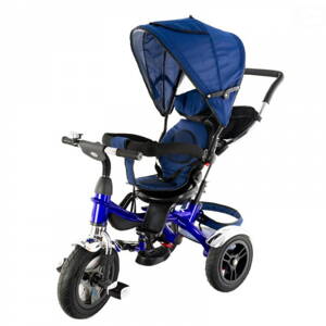 Euro Baby Trojkolka s vodiacou tyčou a otočnou sedačkou modrá