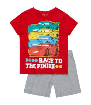 Disney Cars Pyžamo s krátkym rukávom červené