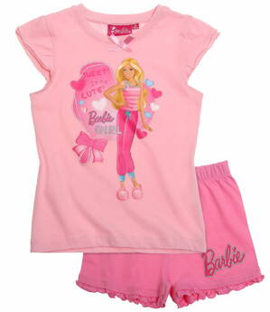 Barbie Pyžamo s krátkym rukávom bl.ružová