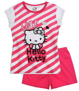 Hello Kitty Pyžamo s krátkym rukávom pásik