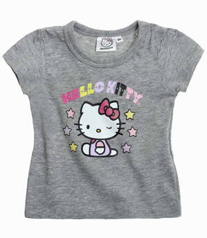Hello Kitty Tričko s krátkym rukávom šedá