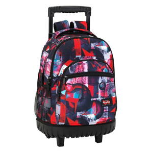 Safta BlackFit8 Geometric školský batoh na kolieskach