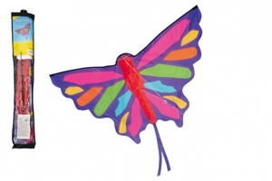 Teddies Drak lietajúci nylon motýľ 130x74cm v sáčku