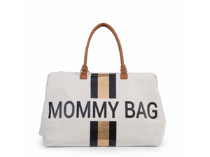 Childhome Prebaľovacia taška  Mommy Bag Big Off White / Black Gold