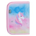 BAAGL Školský peračník klasik dve chlopne Rainbow Unicorn