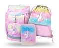 BAAGL SADA 3 Airy Rainbow Unicorn: atkovka, peračník, vrecko