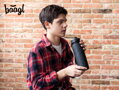 BAAGL Tritanová fľaša na nápoje Black, 800 ml