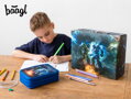 BAAGL Skladací školský kufrík Roboty s kovaním