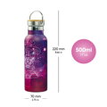 BAAGL Termofľaša s bambusovým viečkom Galaxy, 500 ml