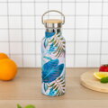 BAAGL Termofľaša s bambusovým viečkom Leafs, 500 ml