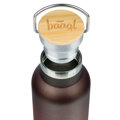 BAAGL Termofľaša s bambusovým viečkom Gradient červeno-čierna, 500 ml