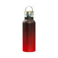 BAAGL Termofľaša s bambusovým viečkom Gradient červeno-čierna, 500 ml