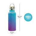 BAAGL Termofľaša s bambusovým viečkom Gradient modro-fialová, 500 ml