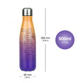 BAAGL Termofľaša s kovovým viečkom Gradient žlto-fialová, 500 ml