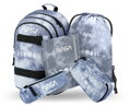 BAAGL SADA 5 Skate NASA Grey: batoh, peračník, vrecko, dosky, púzdro