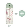 BAAGL Tritanová fľaša na nápoje so slamkou Dúha, 500 ml