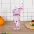 BAAGL Tritanová fľaša na nápoje so slamkou Rainbow Unicorn, 500 ml
