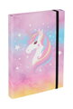 BAAGL SADA 5 Airy Rainbow Unicorn: batoh, peračník, vrecko, peňaženka, dosky