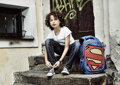 Školský batoh s pršiplášťom Superman – POP