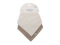 Jollein Podbradník bandana 2ks Sand / Milky Coffee