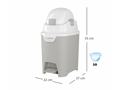 DiaperChamp Kôš na plienky ONE Handsfree Silver