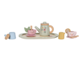 Little Dutch Čajový set dřevěný s květinovým potiskem