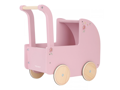 Little Dutch Kočárek pro panenky dřevěný s peřinkou Pink