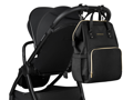 KikkaBoo Prebaľovací batoh Siena Black & Gold