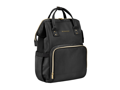 KikkaBoo Prebaľovací batoh Siena Black & Gold