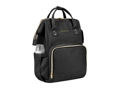 KikkaBoo Prebaľovací batoh Siena Black & Gold