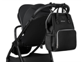 KikkaBoo Prebaľovací batoh Siena Black & Silver