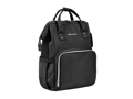 KikkaBoo Prebaľovací batoh Siena Black & Silver