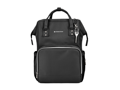KikkaBoo Prebaľovací batoh Siena Black & Silver