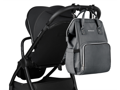 KikkaBoo Prebaľovací batoh Siena Dark Grey