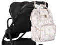 KikkaBoo Prebaľovací batoh Siena Luxe Secret Garden Beige