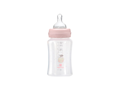 KikkaBoo Dojčenská fľaša 240ml 3m+ Hippo Dreams Pink