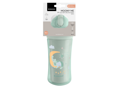 KikkaBoo Hrnček so silikónovou slamkou 220ml 8m+ Moony me Mint