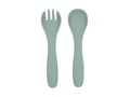 KikkaBoo Jídelní sada 5-dílná Platinum Silicone Sage