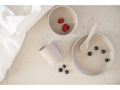 KikkaBoo Jídelní sada 5-dílná Platinum Silicone Sand