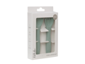 KikkaBoo Příbor 2-dílný Platinum Silicone Sage
